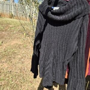 Charter Club Black Ribbed Sweater